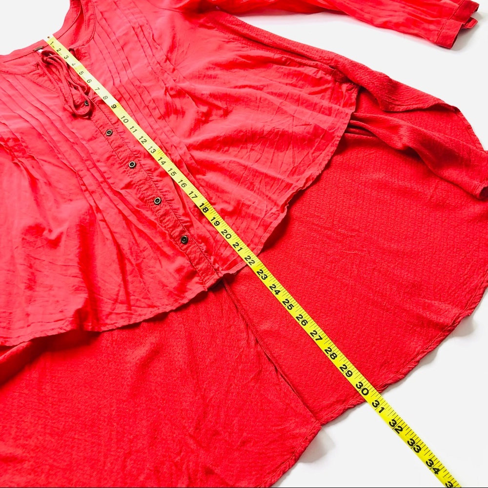 Free People Oversized Swing Button Up Blouse Small‎ - Picture 8 of 9